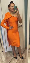 Dress Women Club Celebrity Bodycon Bandage Evening-Runway Long-Sleeve Midi Adyce New
