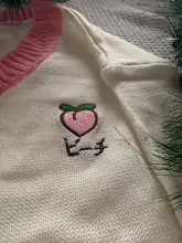 Joinyouth-suéter tejido tipo chaleco para mujer, suéter tejido tipo chaleco bordado de fresas de melocotón, Tops de Sueter dulces, otoño 2020, 7b452