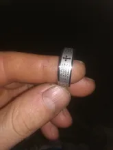 ELSEMODE de acero de titanio de la Iglesia Ortodoxa Rusa de las escrituras de la Biblia del señor Cruz con oración anillos para los hombres y las mujeres joyería cristiana