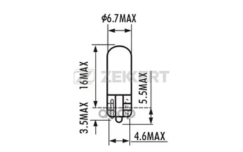 

Lamp W2W 12 V 2 W w2.1 * 9.5d zekkert art. LP-1036