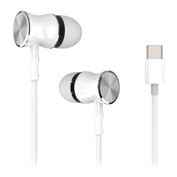 Наушники маленькие C USB-C белые