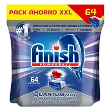 Finish Quantum обычные таблетки для посудомоечной машины(64 мойки
