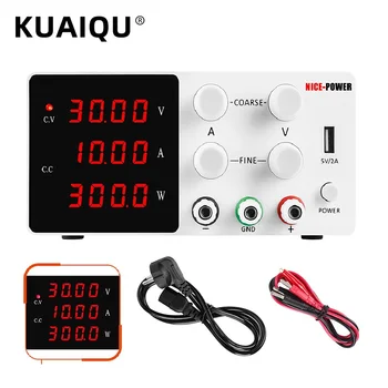 

Newest USB Switching Lab DC Power Supply 30V 5A 10A Bench Source Digital Adjustable Source 60V 120V Voltage Regulator 110V/220V