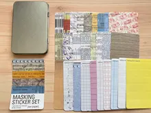 Corea papelería de mano pegatina para libros Set de pegatinas Diy diario etiqueta adhesiva para útiles escolares