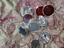 10mm 12mm 10 unids/lote Clips de cobre para los oídos 8 colores chapados, pendientes en blanco/Base, Cabochons de cristal de ajuste de 10 12mm, ajuste de pendientes