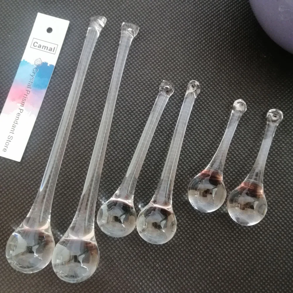 2Pcs 56/74/120mm Waterdrop Raindrop Chandelier Crystal Glass Ceiling Lamp Lighting Pendant Part Hanging Teardrop Prism DIY chandelier crystal drops