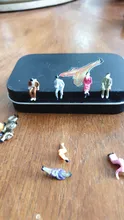 Mesa de arena de 10 uds. Para hombre sentado en casa, modelo de juguete artesanal pintado, figura de la gente, villano sentado, juguete para niños, 1:87