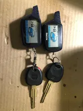 Envío Gratis nuevo B9 caso llavero para la versión rusa starline B9 B6 A91 A61 LCD dos coche Control Remoto/transmisor FM