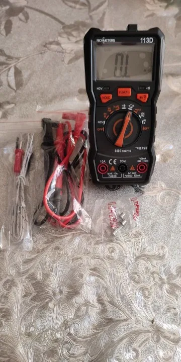 Отзыв о товаре Цифровой мультиметр RICHMETERS RM113G, 6000 отсчетов, автоматический измеритель напряжения постоянногопеременного тока, Бесконтактный индикатор непрерывности, RM113ADE с магнитом от пользователя F***z