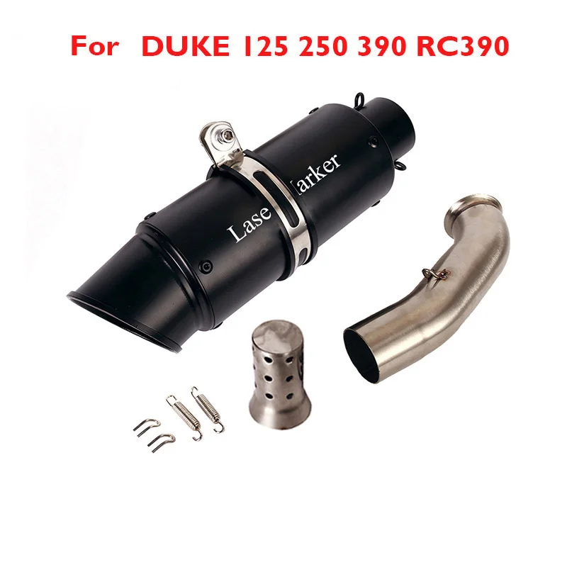 

Slip on System Exhaust Pipe Middle Connect Link Pipe Muffler Tip Silencer Modified For DUKE 125 250 390 RC390 2017-2020