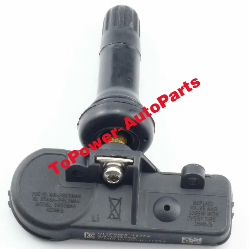 Новые 4 шт. 56029398AB/5154876AA/68142397AA/68241067AB TPMS датчик давления в шинах 433 МГц подходит для Chryslerr Dodgee Jjeep Ram
