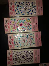 1 hoja de calcomanía en forma de corazón para niños, diamantes de imitación, cuentas acrílicas, libro de recortes, decoración de notas, juguete artesanal