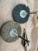 Thuja-cabezal abrasivo de nailon para pulir, cepillo resistente al desgaste, para relieve de raíz de madera, Redwood