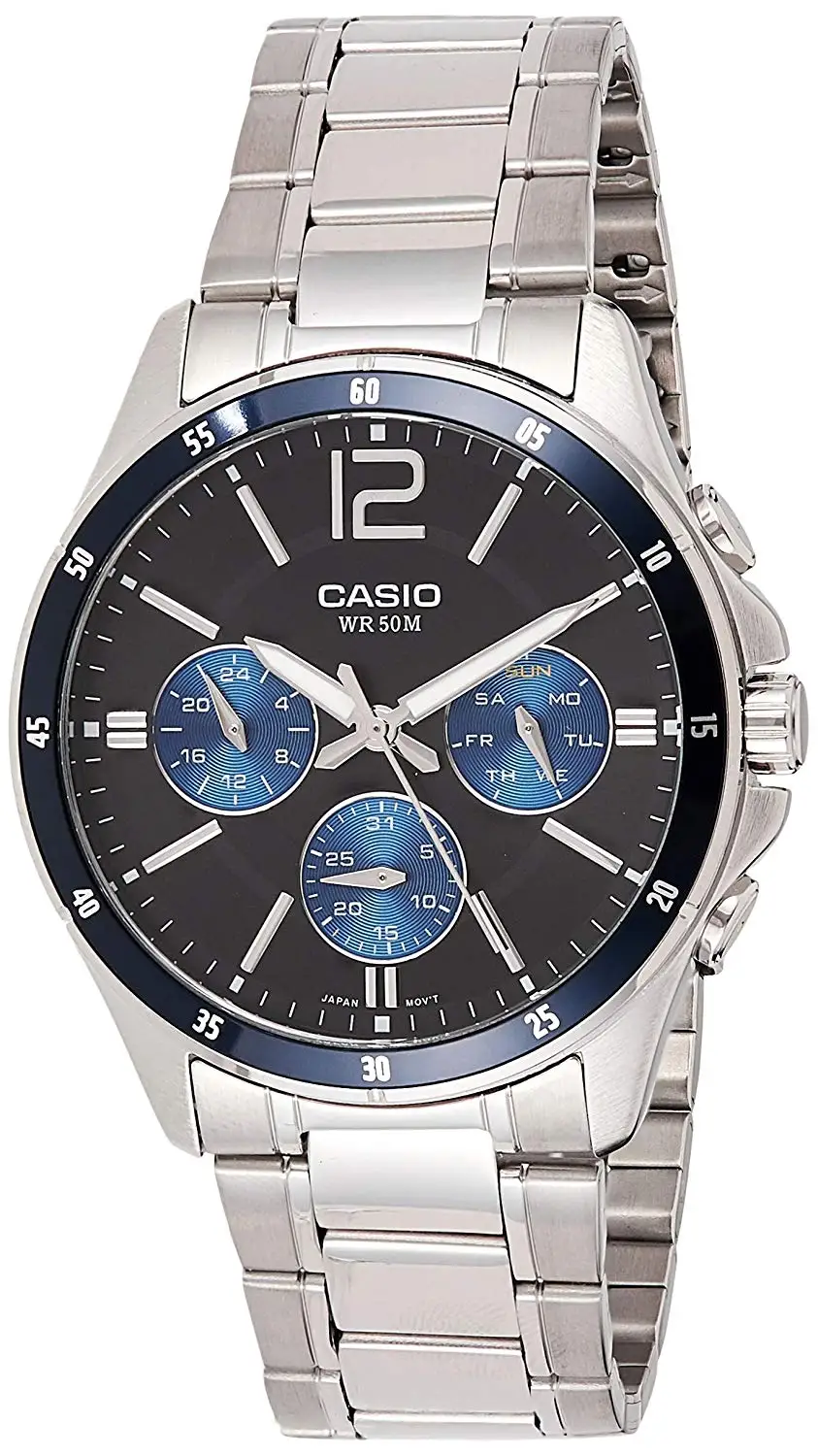 

Casio Luxury Set 50m. Waterproof Fasion Men Watch %100 Original, Fast Delivery MTP-1374D-2AV