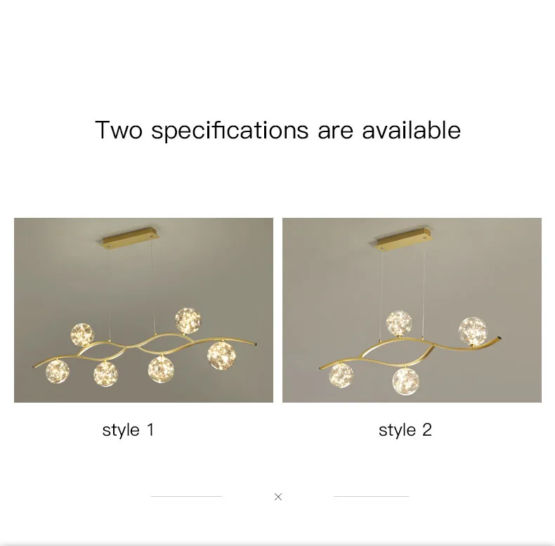 Modern Nordic Star Design LED Chandelier For Dining Room Kitchen Living Room Bedroom Ceiling Pendant Lamp Gold Glass Ball Light mini chandelier