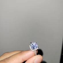 CC Anillos para las mujeres de la Boda nupcial Anelli joyería de moda anillo de compromiso de oro blanco Anillos de Color CC595