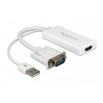 

VGA to HDMI Adapter with Audio DELOCK 62460 25 cm White