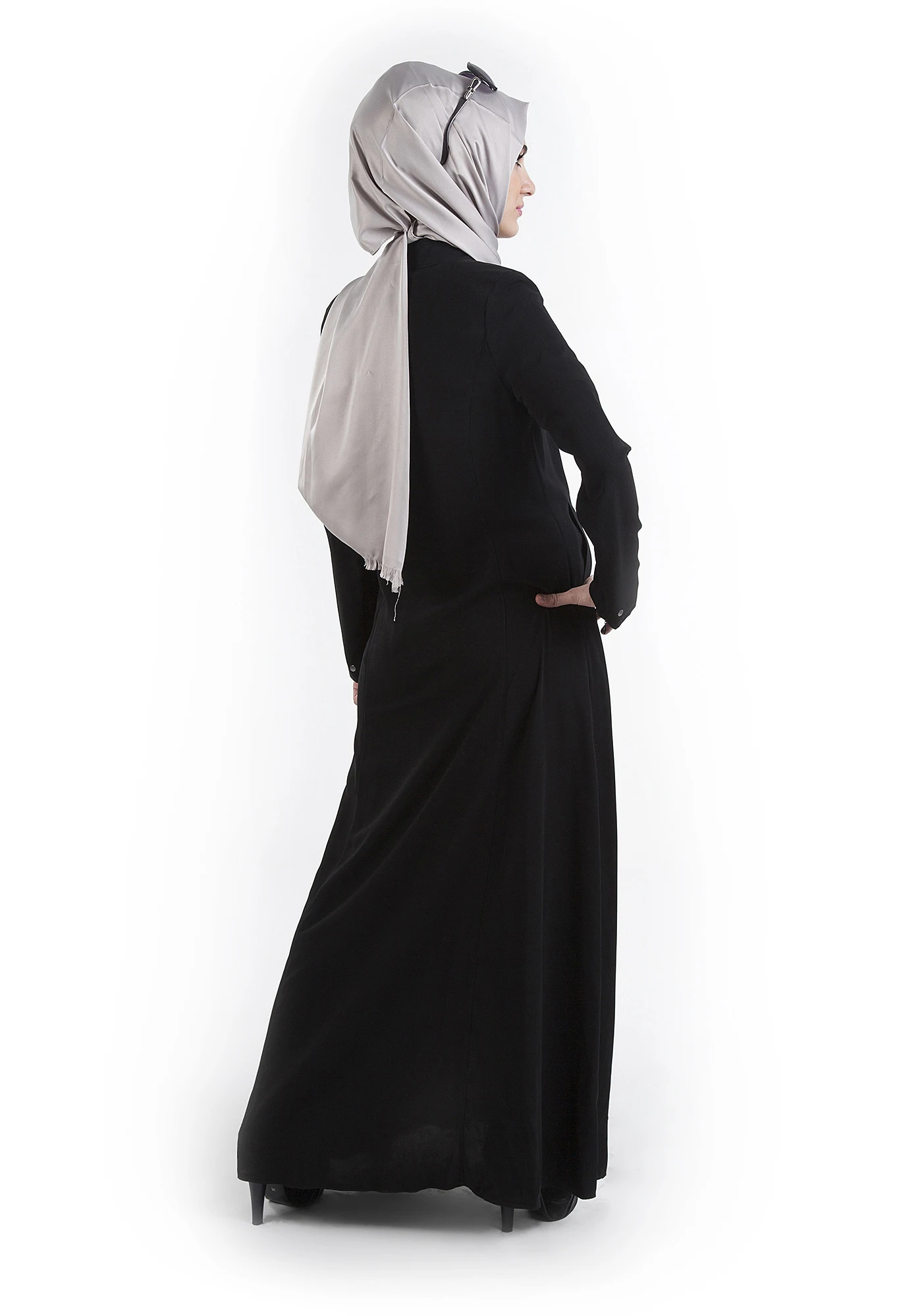 Muslim Fashion Abaya Side Tied Madina Silky Soft Ladies Stony Turkey Luxury Ferace Arab Turkey High Quality Elegant Women 002