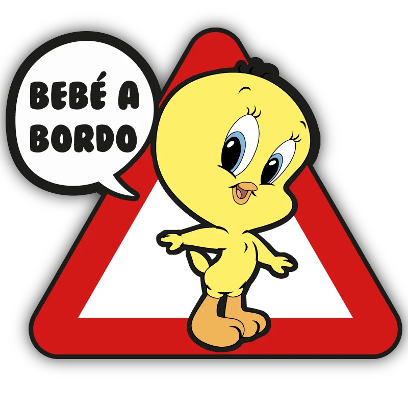 Bebe A Bordo Piolin Pegatina Vinyl Sticker Decal Aufkleber Coche Car Looney Car Stickers Aliexpress