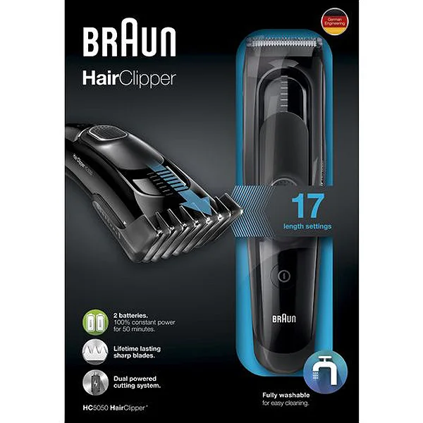 Машинки для стрижки волос Braun HC5050 40 min черные