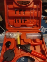 Mr Cartool-Herramientas de purga de líquido de freno, vacío Manual, Kit de probador de bomba de vacío, medidor de presión de bomba de aluminio