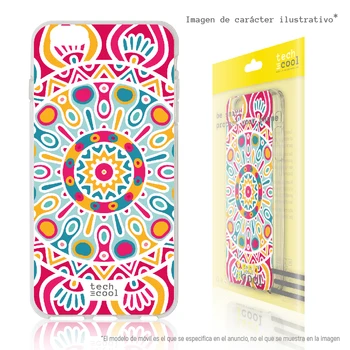 

FunnyTech®Silicone Case for IPhone 7 Plus/7 Plus L Mandala background spirals 3
