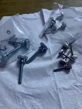 1-5 uds Din464 Gb834 M3 M4 M5 M6 M8 M10 moleteado cabeza tornillo moleteado apriete a mano muro cortina Bloqueo de tornillos