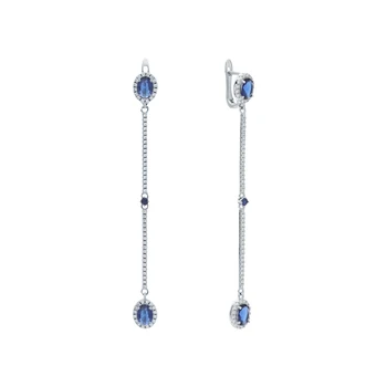 

Sunlight silver earrings with sieve and cubic zirconium