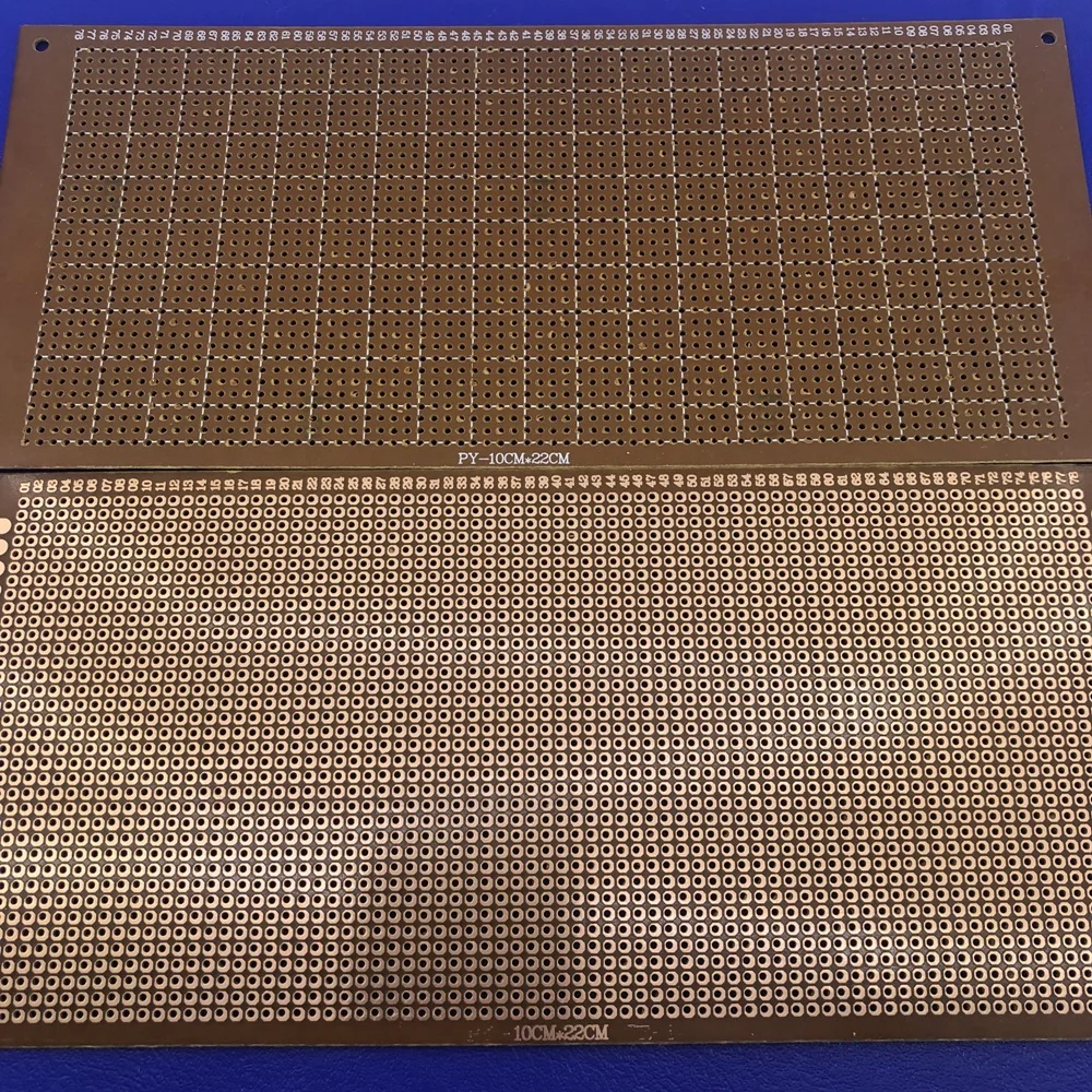 Lot 2 pieces breadboard circuit board getinax 10x22 cm 10*22 single sided copper |