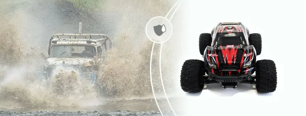 Радиоуправляемая машина Remo Hobby Smax 1:16 4WD RH1631 монстр на пульте с влагозащитой электроники