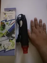 Pistola de calor de uso artesanal, herramienta eléctrica de aire caliente, pistola de temperatura de 300W con asiento de soporte