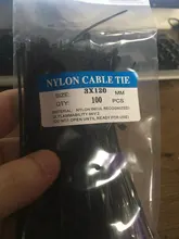 Cable-Tie 3X200 Plastic Nylon Black 100pcs Fixing-Ring Self-Locking 5X300 Zipper 