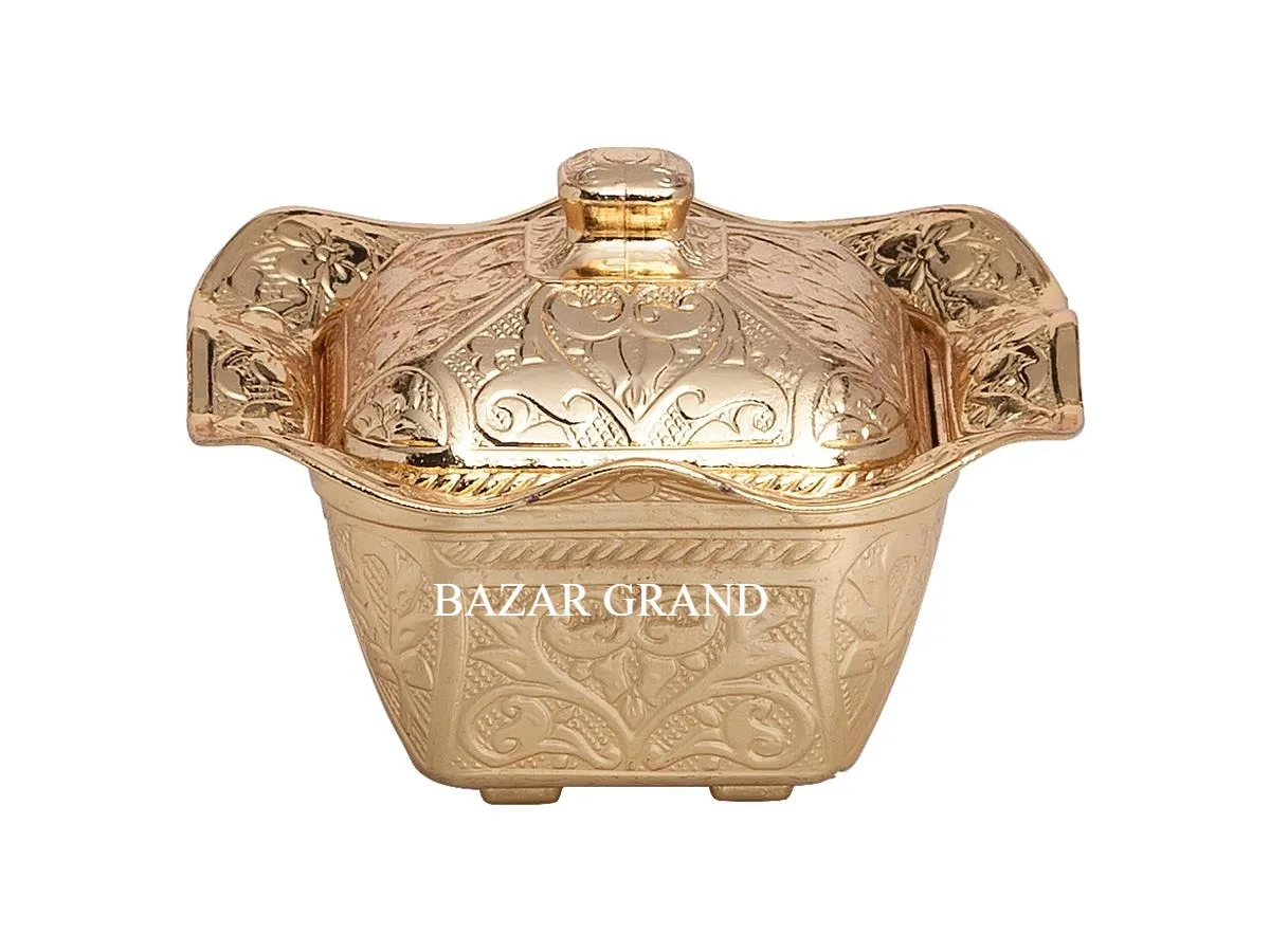 

NEW HIGH QUALITY SUGAR BOWL SMALL SQUARE WITH A VARIETY OF COLORS WITH PRESENTATION DOWRY WEDDING GIFTS SPECIAL FOR MOTHER'S
