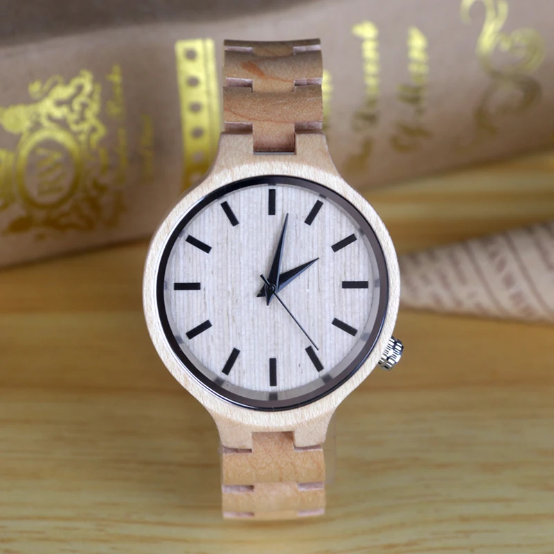 

Top Luxury Wooden Quartz Watch for Men Fashion Creative Simple Wood grain Watch Big Mens Watches Male relogio masculino