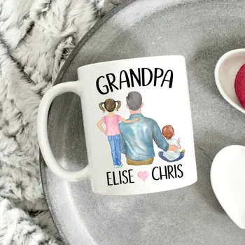 

Personalized Coffee Mug - Coffee Mug - Grandparent Gift - Gift For Grandpa's - Cute Coffee Mug - Mug for Grandpa's - Custom Mug