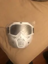 Máscara de esquí para hombre y mujer, gafas de seguridad con filtro para la boca a prueba de viento y de Motocross