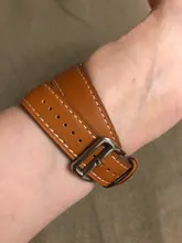 Correa de cuero genuino para Apple Watch, correa de cuero genuino para Apple Watch 6 Band 5 4 3 2 1, 44mm 40mm 42mm 38mm