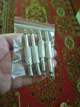 Conector de Audio enchufable para KTV, 2 uds., 6,35mm/6,5mm, Mono enchufe de amplificador, 6,35/6,5