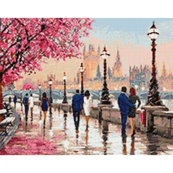 

AG 663 set of d/making paintings with "City Evening" rhinestones 48*38 cm Granni