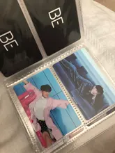 64 tarjetas de capacidad Mini titular carpetas álbumes con bling funda transparente para 6*6*9cm juegos tarjeta multifunción manga titular