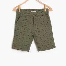 Coton Kids/зеленые шорты с принтом для мальчиков