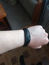 Precio al por mayor pulsera clásica de cuero genuino para hombres joyería de encanto de mano imán multicapa regalo hecho a mano para chicos geniales pulseira masculina