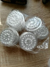 Soporte de pegamento desechable para pestañas, paleta de pegamento para extensión de pestañas, almohadillas, soporte de pegamento de plástico para pestañas, 100 Uds.