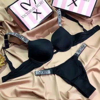 

Set of linen vs with push-up from the series "very sexy" Black