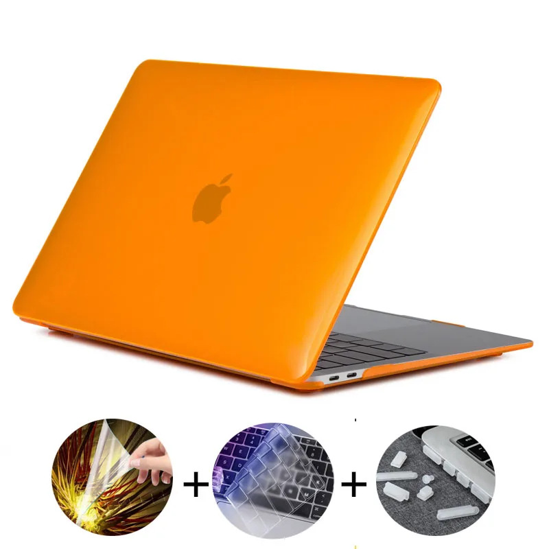 designer laptop case Laptop Case For MacBook Air 13.3" A2337 2020 A2338 M1 Chip Pro 13 15 for Macbook Pro 14 Case 2021 for Mac Pro 16 Crystal Case leather laptop bags for men Laptop Bags & Cases