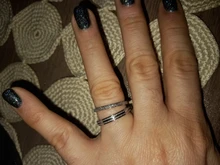 Anillo de plata de acero inoxidable para hombre y mujer, sortija doble hilera esmerilada, joyería de acero de titanio