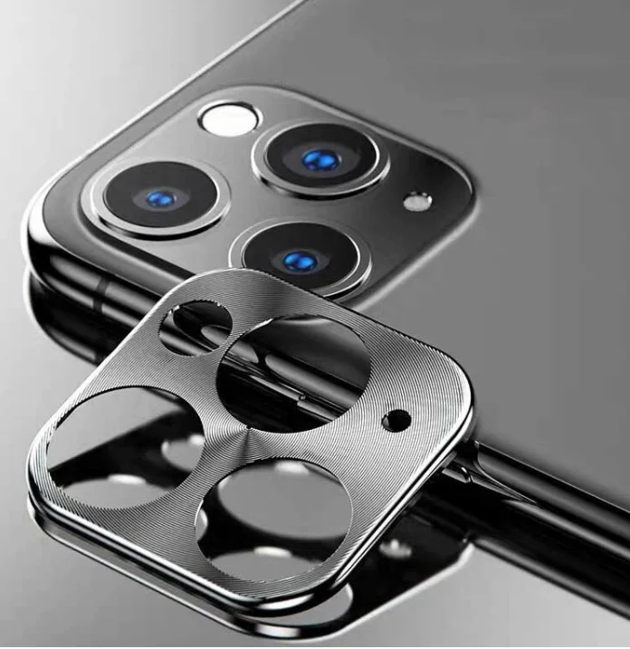 Защитная металлическая крышка на камеру для iPhone 11 Pro/11 Pro Max(Серебро