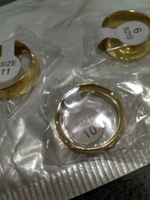 ELSEMODE-anillo de compromiso de acero inoxidable pulido brillante para hombre y mujer, sortija de boda, Color dorado y plateado, 8mm, 316L