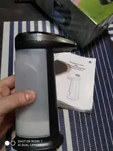 Dispensador de jabón líquido sin contacto, dispositivo automático, manos libres, bomba para baño y cocina, con sensor inteligente, 400ML