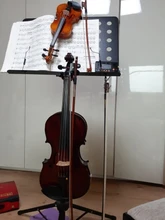 Violín de madera de graves para estudiantes principiantes, con estuche, cuerdas para ARCO, soporte de hombro, 1/8, 1/16